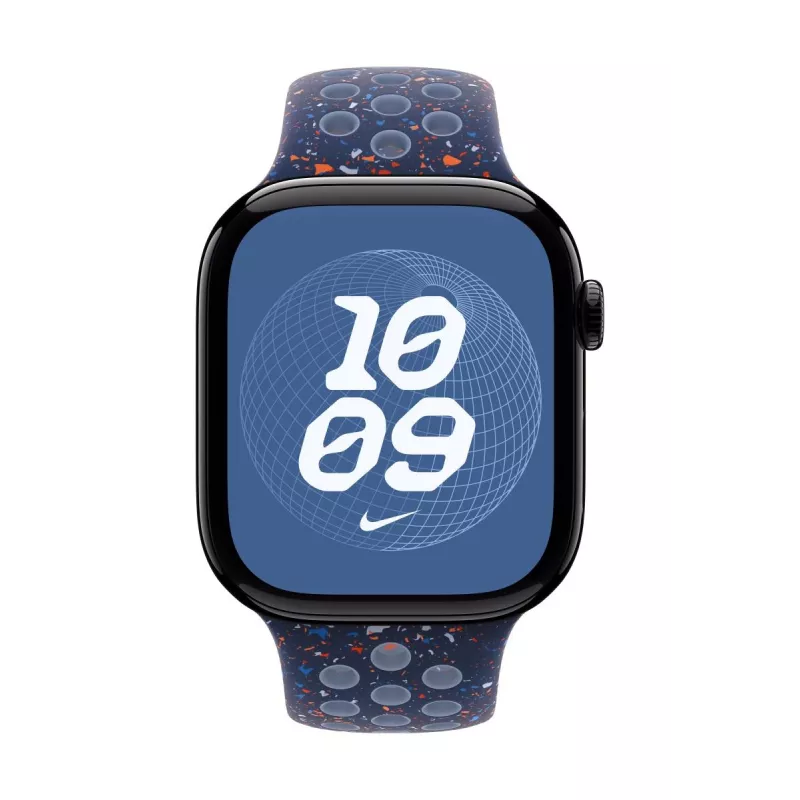 APPLE 46 mm Mėlyna Ribbon Nike sportinė apyrankė - S/M