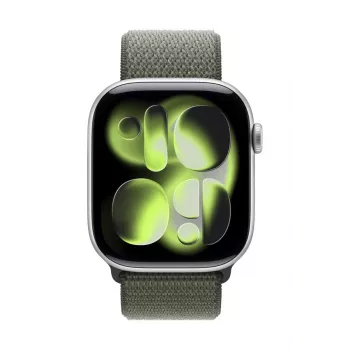 Apple MFFJ4ZM/A dirželis išmaniesiems laikrodžiams, žalias nailoninis, 46 mm