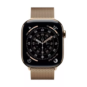 Band Apple 46mm Gold Milanese Loop M/L Smartwatch Gold