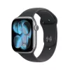 Išmanusis laikrodis „Apple Watch Series 11“ GPS 46 mm, kosminės pilkos spalvos aliuminis, juodas sportinis dirželis M/L