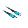 USB-C laidas LANBERG CA-CMCM-44CU-0005-BK 0,5 m — USB4 Gen 2x2, 40 Gbit/s, 240 W, juodas