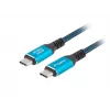 USB-C laidas LANBERG CA-CMCM-44CU-0005-BK 0,5 m — USB4 Gen 2x2, 40 Gbit/s, 240 W, juodas