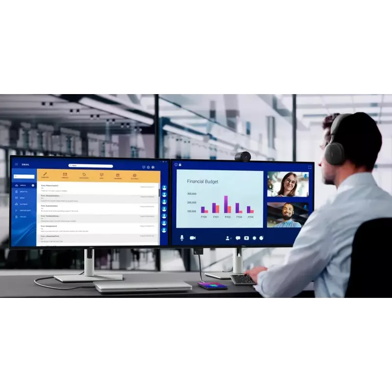 DELL Pro Plus P2725DE kompiuterio monitorius 27 colių 2560 x 1440 Quad HD juodas sidabrinis