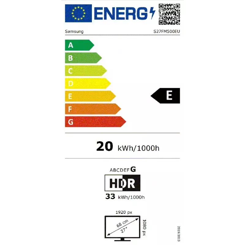 Samsung M5 M50F kompiuterio monitorius 68,6 cm (27 colių) 1920 x 1080 pikselių Full HD LCD juodas