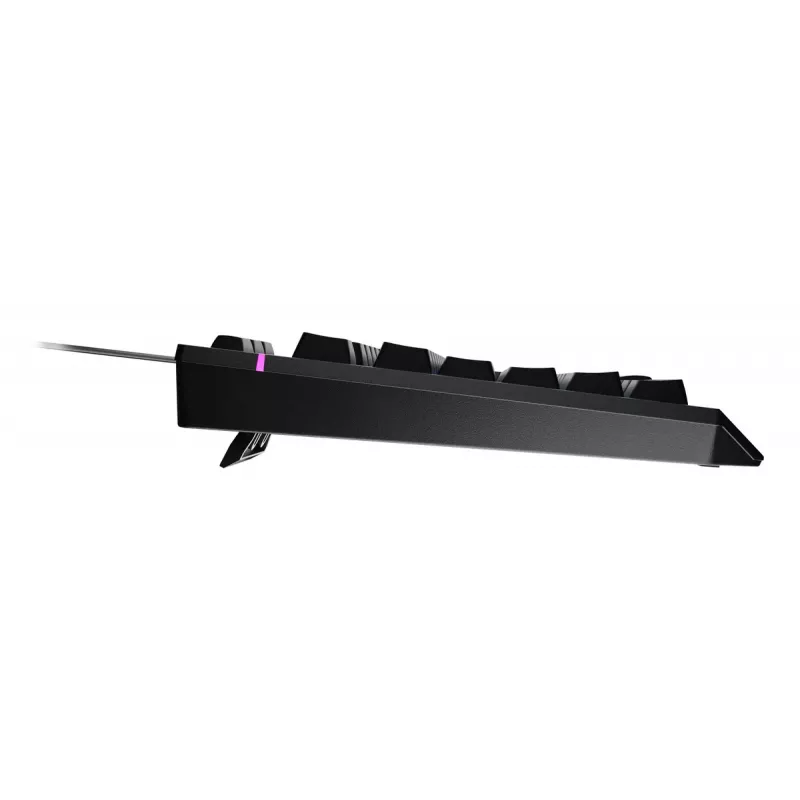 Laidinė pilno dydžio žaidimų klaviatūra Genesis Rhod 530, USB, QWERTY US, membraninė, RGB apšvietimas, 114 klavišų, 1,8 m laidas, juoda