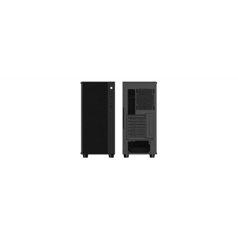 PC korpusas DeepCool Matrexx 55 Mesh Midi Tower juodas — ATX, grūdintas stiklas, palaiko 120/140 mm ventiliatorius