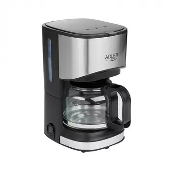 Lašelinis kavos virimo aparatas Adler AD 4407, 550 W, 0,7 L ąsotis, sidabrinis/juodas, pusiau automatinis