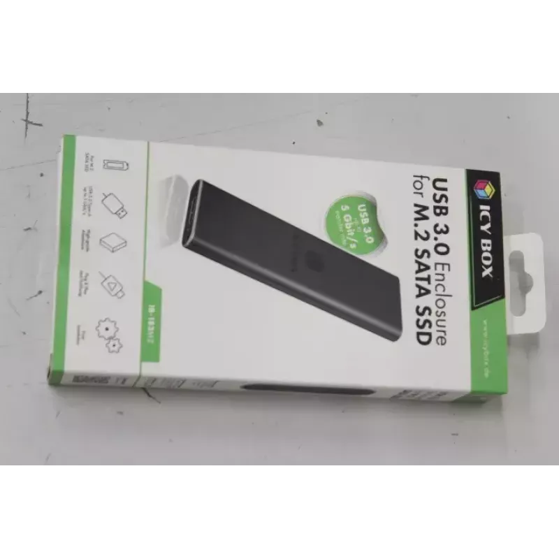 SSD diskas Icy Box 1x mSATA SSD prie USB 3.0 prieglobos adapteris aliuminis juodas IB-183M2