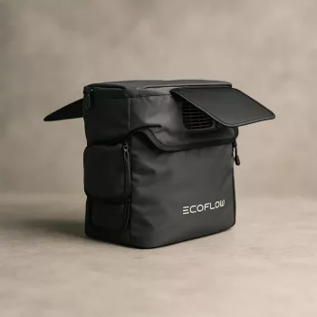 Nešiojimo krepšys EcoFlow BMR330 nešiojamajai elektrinei, juodas, patvarus apsauginis dėklas