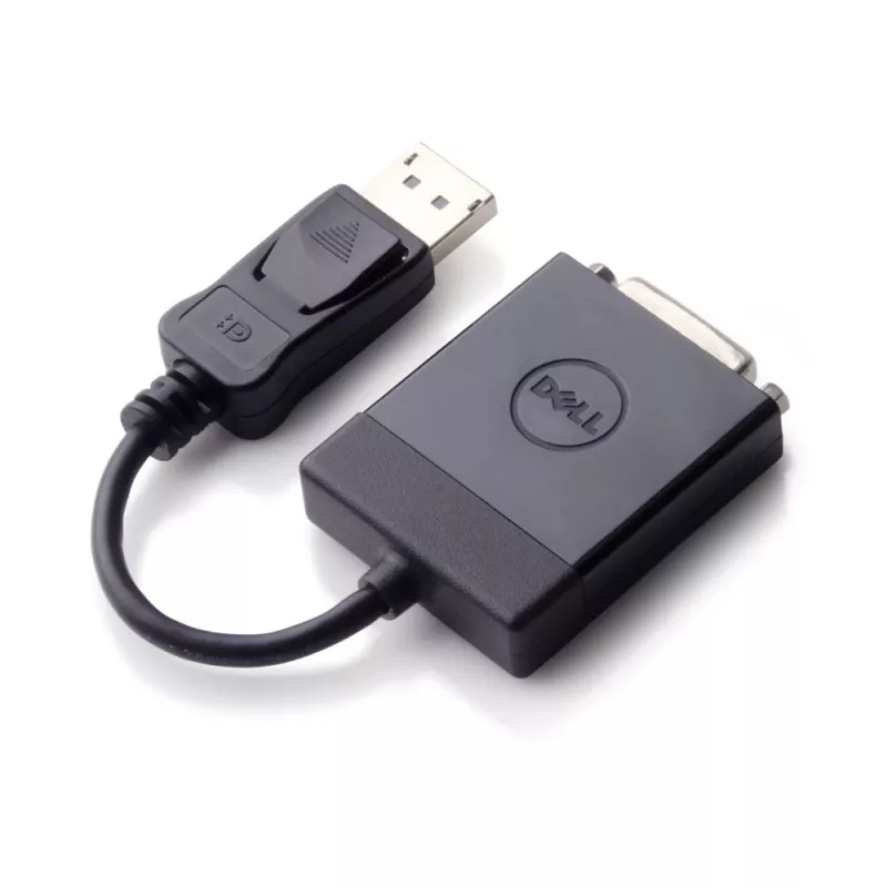 DELL 470-ABEO vaizdo kabelio adapteris DisplayPort DVI Juoda