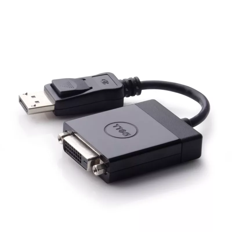DELL 470-ABEO vaizdo kabelio adapteris DisplayPort DVI Juoda