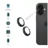 FIXED fiksuotas kameros stiklas, skirtas Apple iPhone 17 — Stiklas juodas
