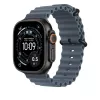 APPLE 49mm Anchor mėlynas Ocean dirželis – juodo titano apdaila
