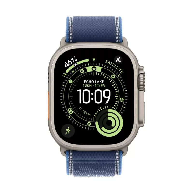 APPLE 49mm mėlyna/ryškiai mėlyna Trail kilpa - s/m - juodo titano apdaila
