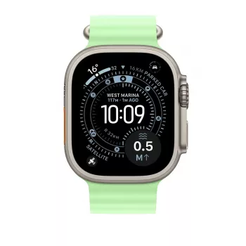 Dirželis Apple Natural Titanium Finish MGCF4ZM/A Žalias fluoroelastomeras 49 mm