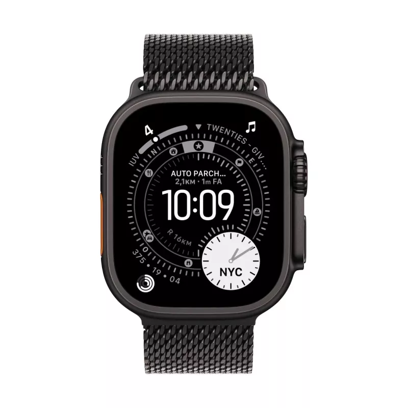 Dirželis Apple MGHU4ZM/A išmaniųjų nešiojamų prietaisų priedai juodas titanas 49 mm