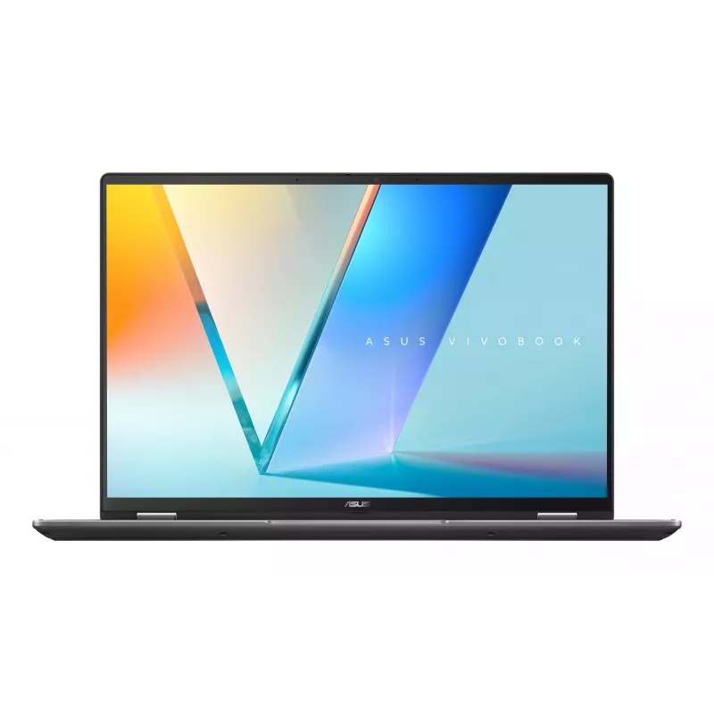 Hibridinis 2-in-1 nešiojamas kompiuteris ASUS Vivobook 16 Flip TP3607SH-RJ013W — Intel Core Ultra 7 258V, 16 colių 3K jutiklinis ekranas, 16 GB LPDDR5x, 512 GB SSD, NVIDIA GeForce RTX 5050, WIN11 Home, pilka