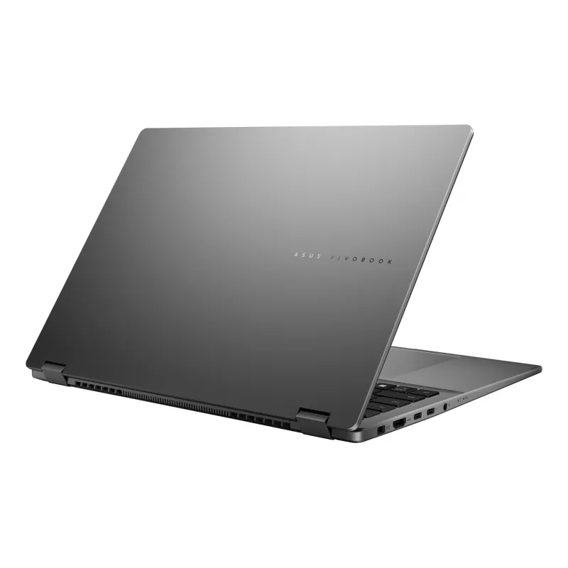Hibridinis 2-in-1 nešiojamas kompiuteris ASUS Vivobook 16 Flip TP3607SH-RJ013W — Intel Core Ultra 7 258V, 16 colių 3K jutiklinis ekranas, 16 GB LPDDR5x, 512 GB SSD, NVIDIA GeForce RTX 5050, WIN11 Home, pilka