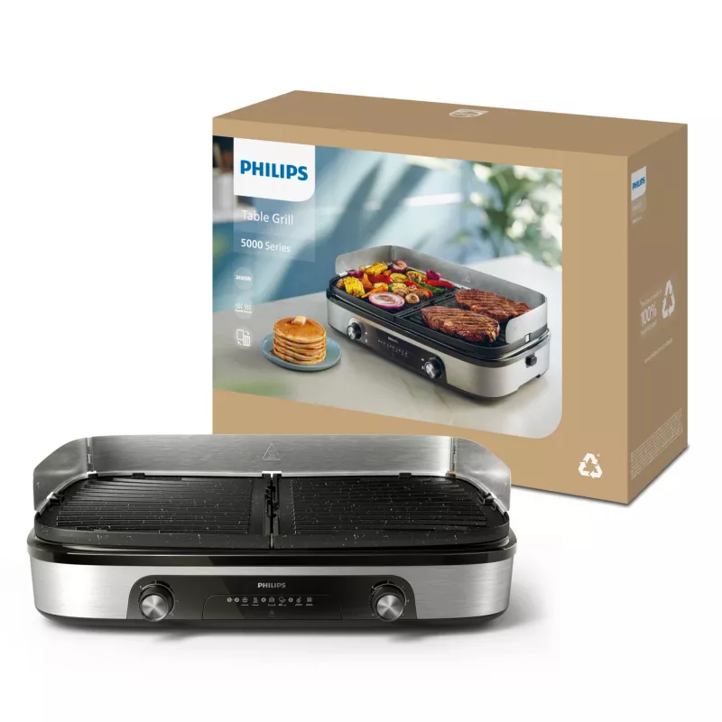 Elektrinė kaitlentė Philips HD6222/90 2400 W juoda nerūdijantis plienas