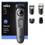 Braun BeardTrimmer 3 80789789 barzdos kirpimo mašinėlė AC/Baterija 20 2 cm Juoda