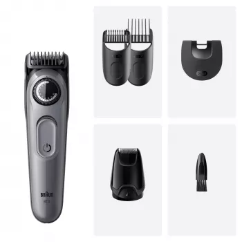 Braun BeardTrimmer 3 80789789 barzdos kirpimo mašinėlė AC/Baterija 20 2 cm Juoda