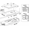 Indesit IB 65B60 NE Juoda įmontuojama 59 cm zoninė indukcinė kaitlentė 4 zonos (-ų)