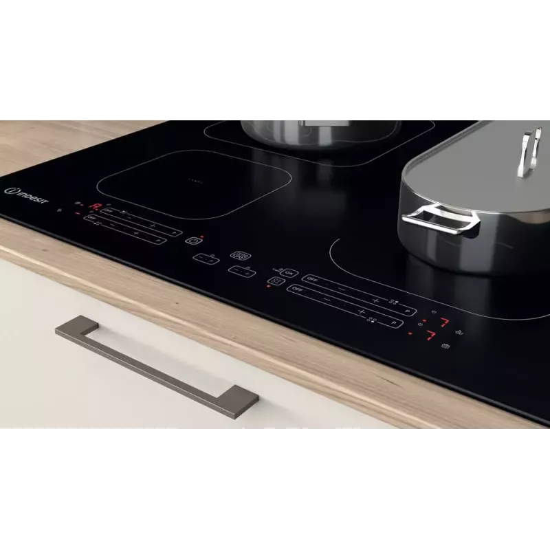 Indesit IB 65B60 NE Juoda įmontuojama 59 cm zoninė indukcinė kaitlentė 4 zonos (-ų)