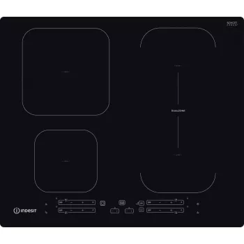 Indesit IB 65B60 NE Juoda įmontuojama 59 cm zoninė indukcinė kaitlentė 4 zonos (-ų)