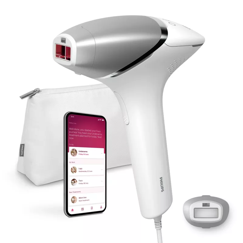 Philips Lumea Prestige Lumea IPL 8000 serijos BRI940/00 IPL plaukų šalinimo prietaisas su SenseIQ