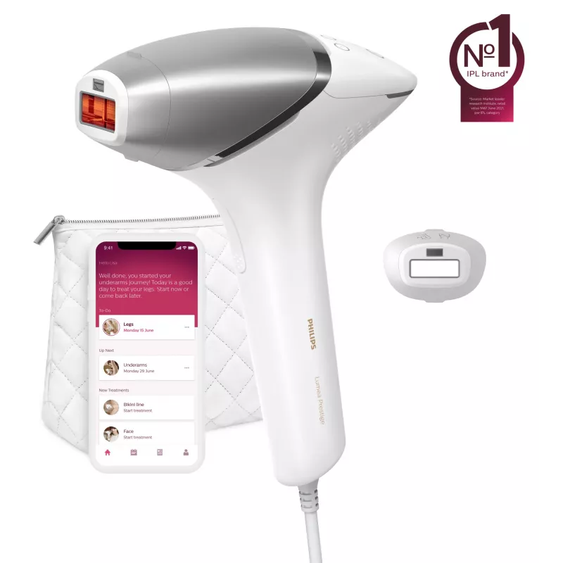 Philips Lumea Prestige Lumea IPL 8000 serijos BRI940/00 IPL plaukų šalinimo prietaisas su SenseIQ