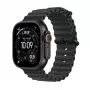 Išmanusis laikrodis „Apple Watch Ultra 3“ GPS + Cellular 49 mm juodo titano korpusas su juodu vandenyno dirželiu