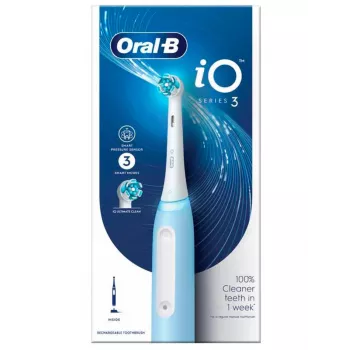 Oral-B IOSERIES3ICE elektrinis dantų šepetėlis Suaugusiesiems Rotacinis-osciliacinis dantų šepetėlis Mėlynas