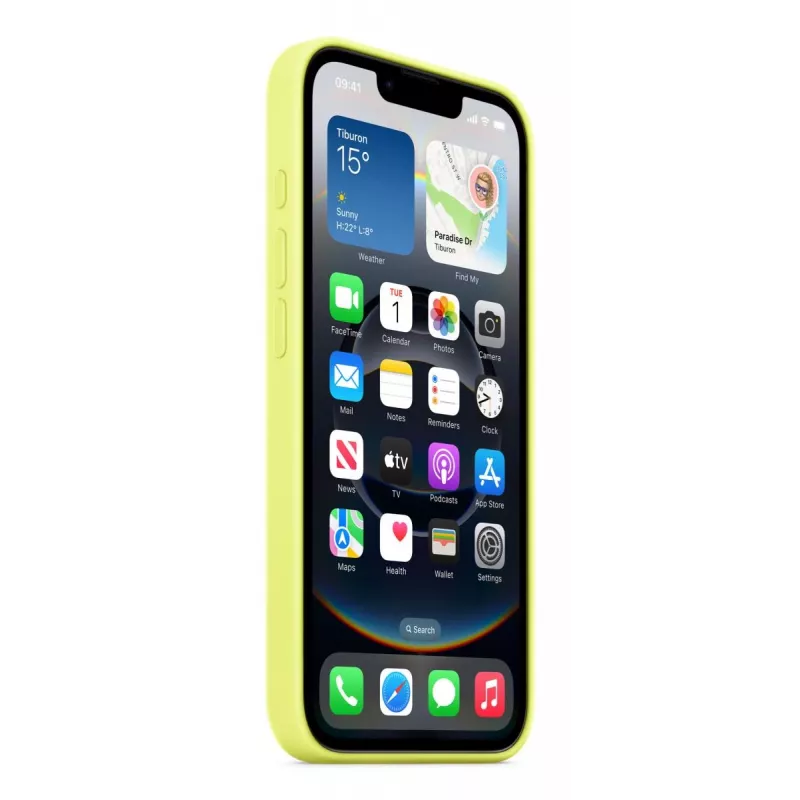 „Apple“ dangtelis MGYW4ZM/A, geltonas, skirtas „iPhone 16e“, 15,5 cm (6,1 colio)
