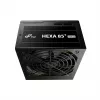 FSP HEXA 85+ PRO 450W Maitinimo blokas ATX ATX2.5 Juodas, 450 W, 100 - 240 V, 50 - 60 Hz, 6-2.5 A, Aktyvus, 85 W