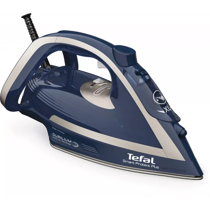 Tefal Smart Protect Plus FV6872 sausas ir garų lygintuvas Durilium Airglide padas 2800 W mėlynas