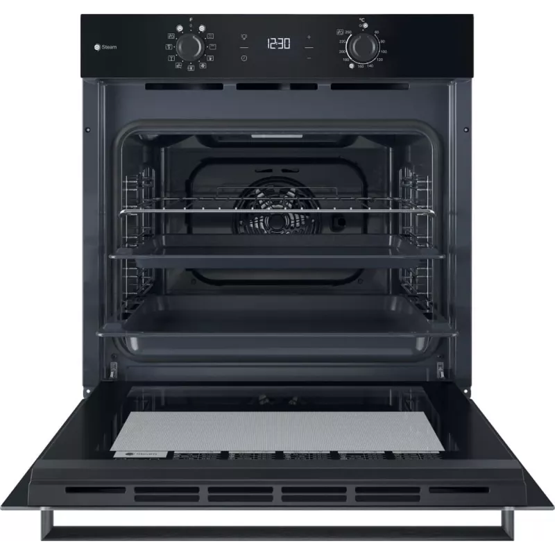 Įmontuojama elektrinė orkaitė INDESIT IO K58HS B — 71 l, hidrolizinis valymas, konvekcija, grilis, garai