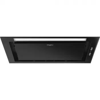 Įmontuojamas gartraukis WHIRLPOOL WCT3 63F LTK — 514 mm pločio, 550 m³/h, aliuminio riebalų filtras, juodas nerūdijantis plienas
