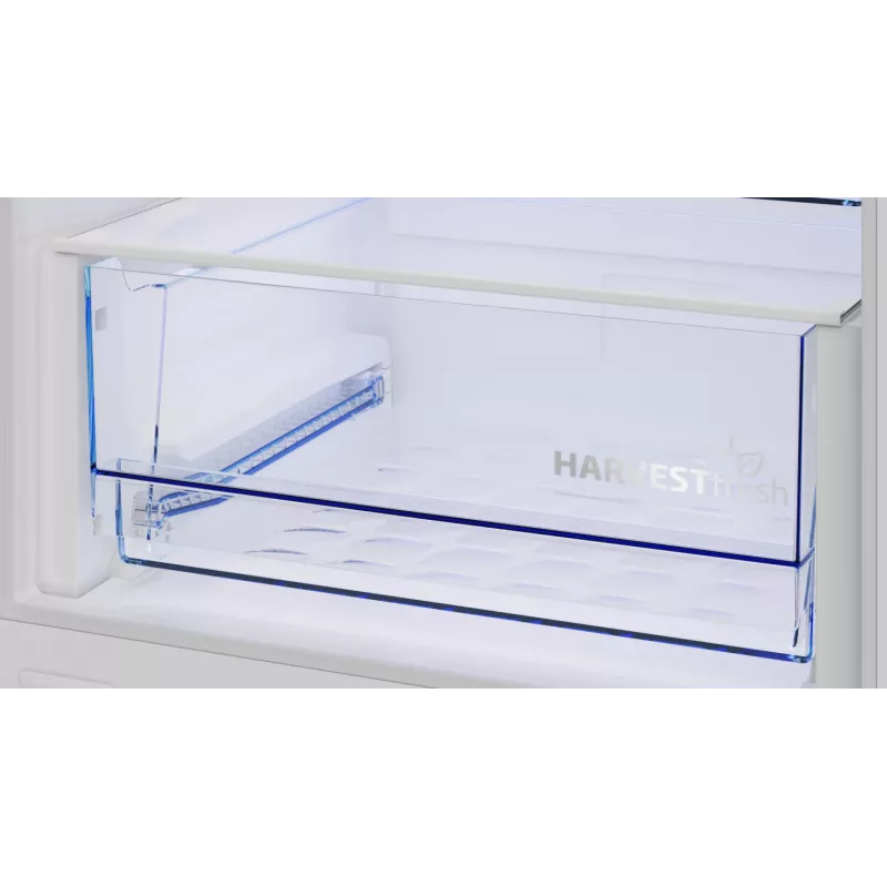Įmontuojamas šaldytuvas-šaldiklis BEKO B3BCNA294HS — 270 L bendro, LED ekranas, E klasė, baltos spalvos