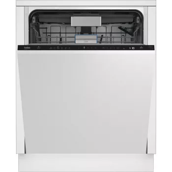 Visiškai įmontuojama indaplovė BEKO BDIN36532 — 15 talpyklų komplektų, 60 cm, nerūdijantis plienas, 45 dB, energijos klasė D