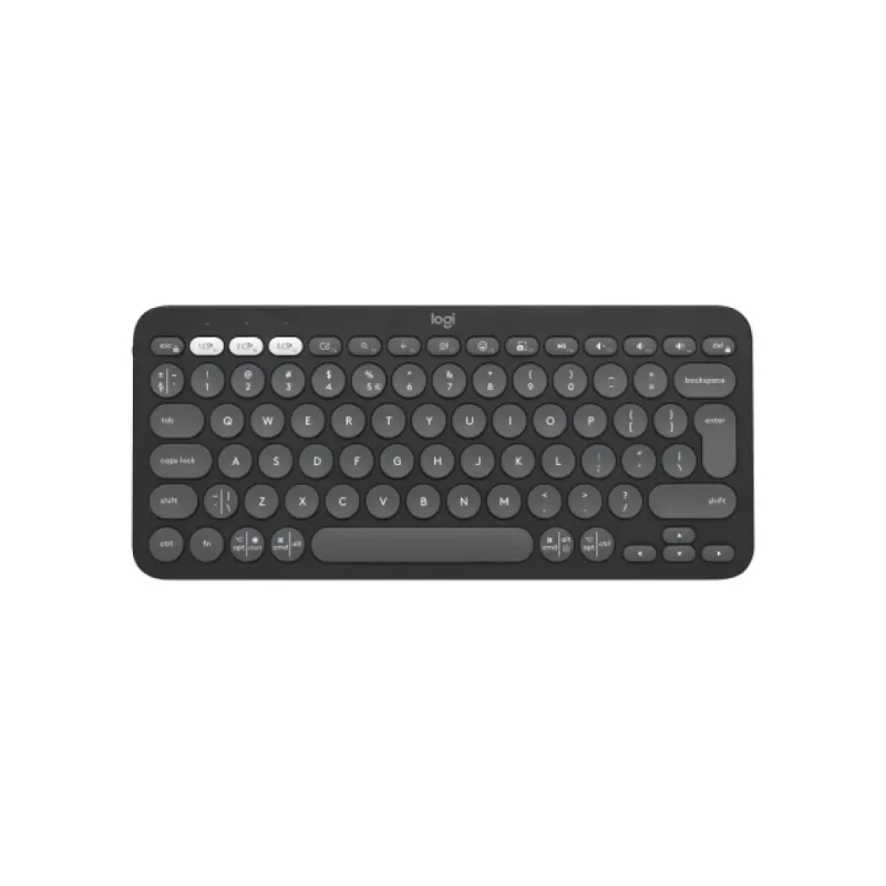 Logitech Pebble Keys 2 K380s klaviatūra universali RF belaidė + Bluetooth QWERTY US International grafitas