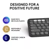 Logitech Pebble Keys 2 K380s klaviatūra universali RF belaidė + Bluetooth QWERTY US International grafitas