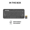Logitech Pebble Keys 2 K380s klaviatūra universali RF belaidė + Bluetooth QWERTY US International grafitas