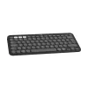 Logitech Pebble Keys 2 K380s klaviatūra universali RF belaidė + Bluetooth QWERTY US International grafitas