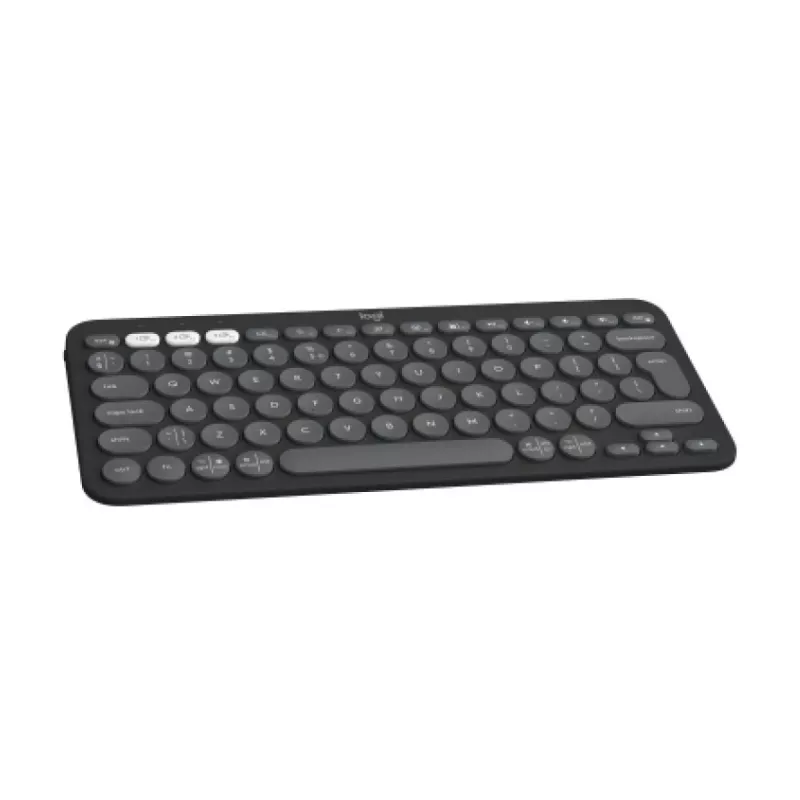 Logitech Pebble Keys 2 K380s klaviatūra universali RF belaidė + Bluetooth QWERTY US International grafitas