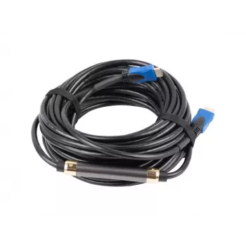 HDMI laidas LANBERG CA-HDMI-20CU-0200-BK — 20 m, HDMI 2.0, 18 Gbit/s, 4K (2160p), 144 Hz, ARC, Ethernet, auksuoti kontaktai