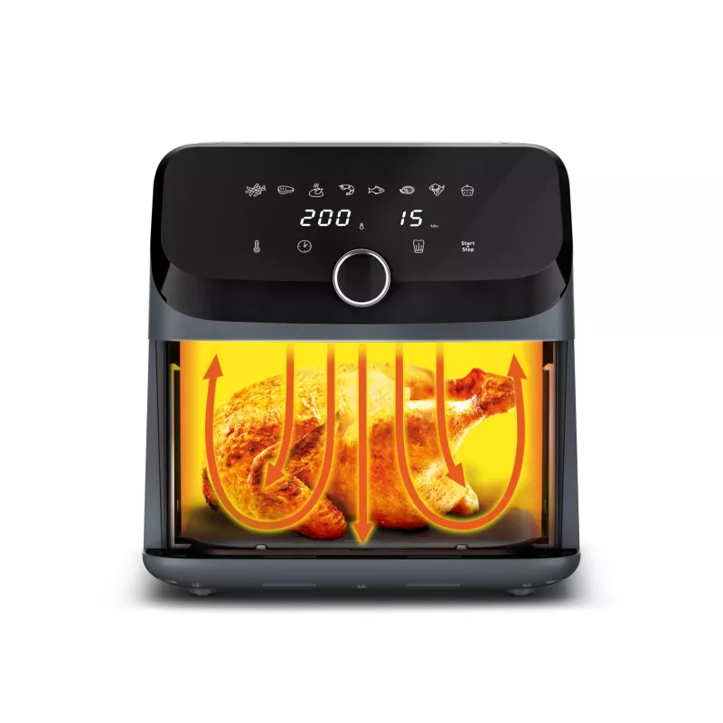 Tefal Easy Fry Mega EY855BE0 gruzdintuvė Viena 7,5 L Atskirai stovinti 2020 W Karšto oro gruzdintuvė Pilka