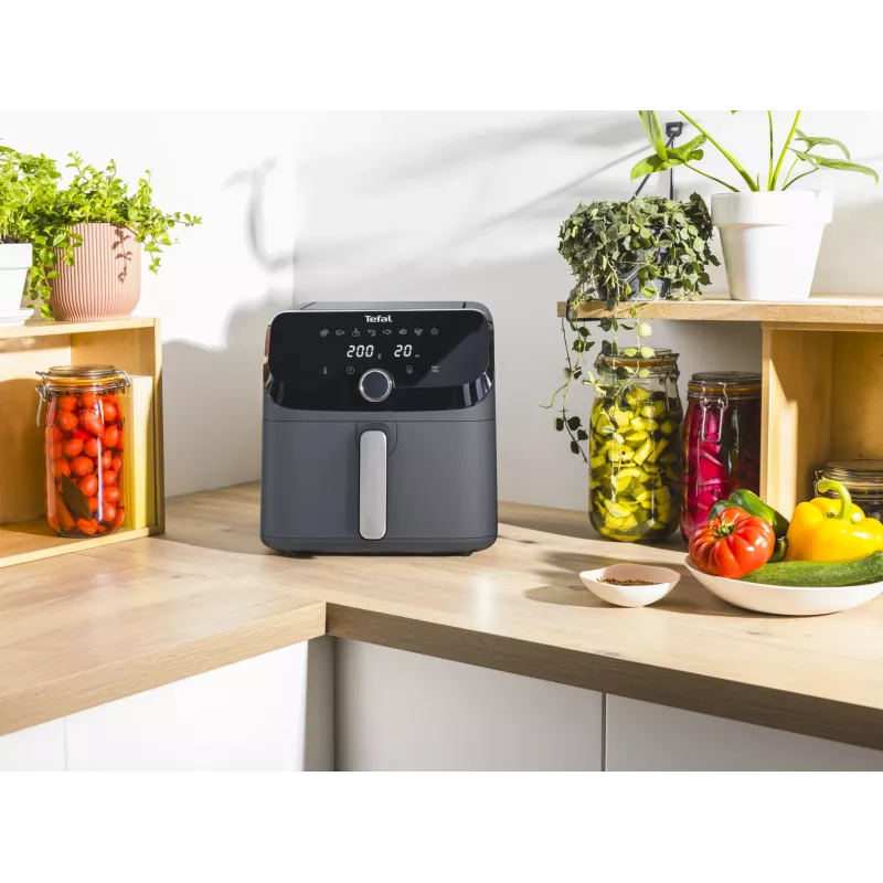 Tefal Easy Fry Mega EY855BE0 gruzdintuvė Viena 7,5 L Atskirai stovinti 2020 W Karšto oro gruzdintuvė Pilka