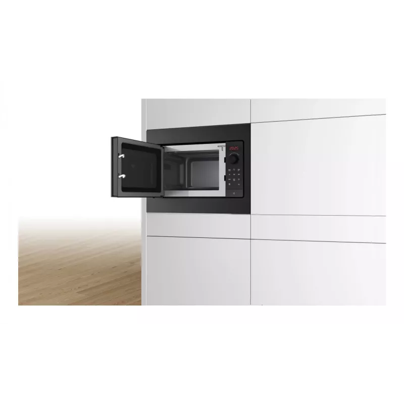 Bosch Serie 2 BFL523MB4 mikrobangų krosnelė Juoda Solo mikrobangų krosnelė Įmontuojama 20 l 800 W
