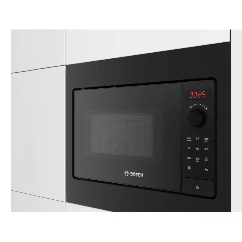 Bosch Serie 2 BFL523MB4 mikrobangų krosnelė Juoda Solo mikrobangų krosnelė Įmontuojama 20 l 800 W