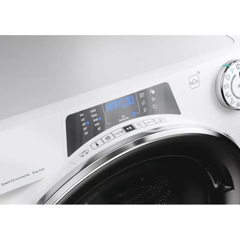 Candy RapidÓ PRO RP4 476BWMBC/1-S skalbimo mašina priekinio įkrovimo 7 kg 1400 RPM Balta